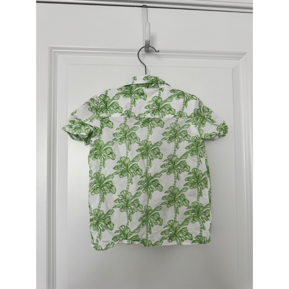 janie and jack the linen-blend cabana shirt Size 18-24mo
